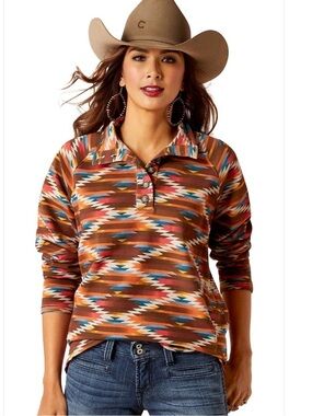 Ariat Mirage Print Pullover Sweatshirt Size M